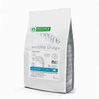 Nature's Protection Superior Care White Dogs Grain Free White Fish All Sizes&Life Stages Сухой беззерновой корм для собак всех