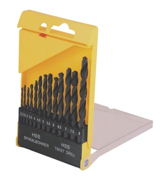 Набор сверл для металла MASTERTOOL 13 шт HSS BLACK 2-8 мм plastic box 11-0213