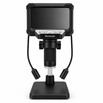 Цифровой микроскоп MK5 с дисплеем 4,3", увеличением 500–1500x, камерой 10 Мп и LED-подсветкой