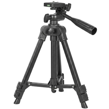 Дорожній штатив для смартфона та камери Andoer TR-07 Mini, компактний розкладний алюмінієвий трипод для подорожі, 61 см, Чорний (1375)