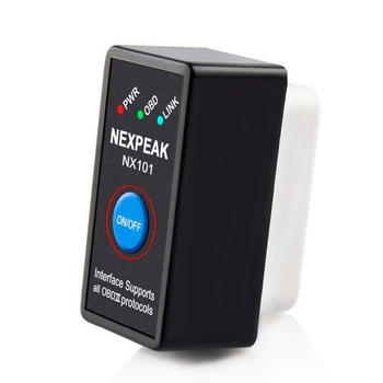 Мини-диагностический сканер NX101 ELM327 OBD2 Bluetooth для диагностики авто