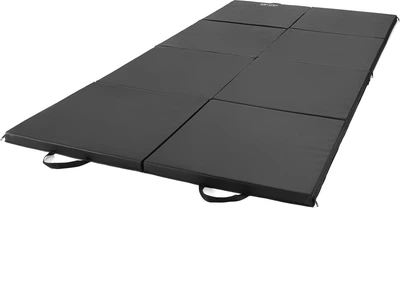 Мат гімнастичний подвійний Gymtek DuoFlex G-42745 240 x 120 x 4 см Чорний (5905884427453)