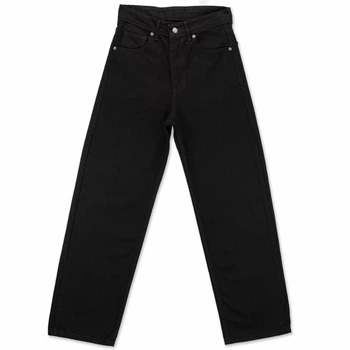 Чоловічі широкі джинси Stussy чорні, оверсайз, Y2K стиль, вулична мода 30 (1075-612)