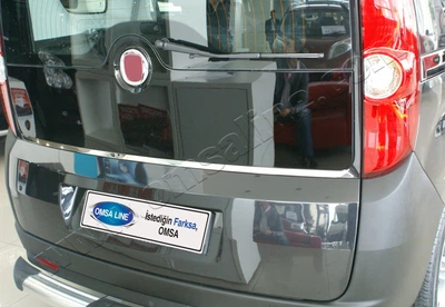 Накладка хромированная на стекло крышки багажника Fiat Doblo 2010-/Opel Combo 2012-, OmsaLine, 2524053