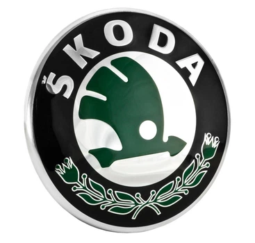 Эмблема решетки радиатора Skoda Octavia Tour/Octavia A5/Felicia/Fabia/Roomster, 79мм, 1U0853621CMEL
