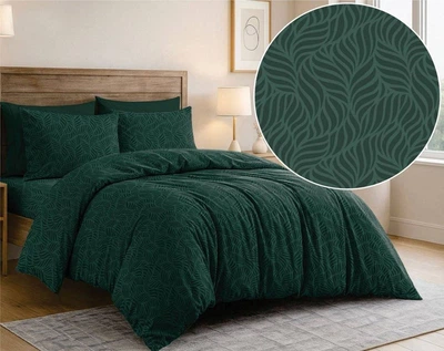 Комплект постільної білизни SoundSleep 120113685 Сімейний бязь зелений
