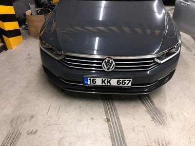 Накладки хромовані на решітку радіатора (3шт, верхня+фари) Volkswagen Passat B8 2015-, OmsaLine 7545105