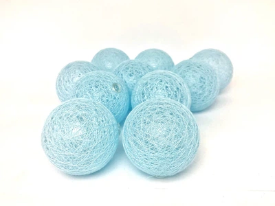 Гірлянди декоративні Cotton Balls 10led, діам 6см, довжина 180см на батарейках АА 027