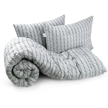 Комплект Руно Grey Braid одеяло 200x220см и 2 подушки 50x70см (925.52_Grey Braid)
