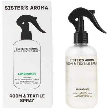 Освіжувач повітря Sister's Aroma Лемонграс Парфумований спрей для кімнати та текстилю 230 мл