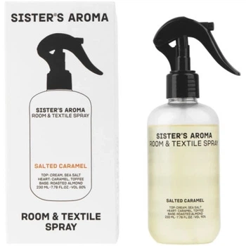 Освежитель воздуха Sister's Aroma Соленая карамель Парфюмированный спрей для комнаты и текстиля 230 мл