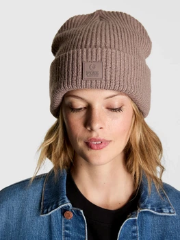 Женская шапка Victoria's Secret Pink с логотипом 1159861398 (Коричневый One size)