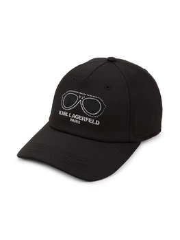 Кепка Karl Lagerfeld Paris бейсболка з логотипом зі страз 1159846301 (Чорний One Size)
