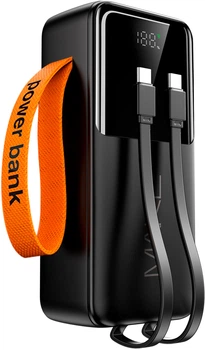 УМБ MAKE 30000 mAh 22.5W Built-in Cable PD/QC 3.0/QC 4.0+ Black (MPB-304BK)