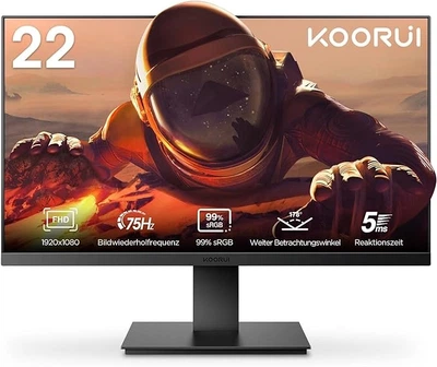 Монітор KOORUI 21.5 Business VA Black FHD 75Hz (22N1)