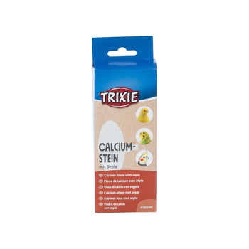 Кальциевый камень Trixie для птиц всех пород с сепией с держателем 11см 40г