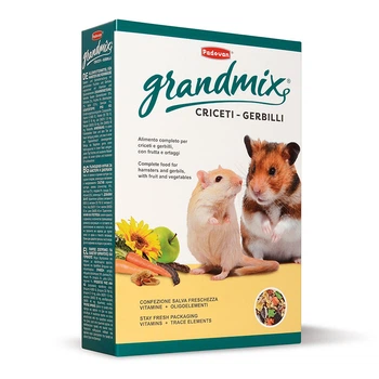 Корм Рadovan (Падован) Grandmix Criceti E Gerbilli для хомяков и песчанок с фруктами и овощами 400 г (арт PP00414)