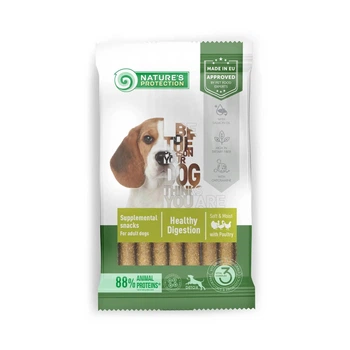 Лакомство Nature's Protection (Натур Протекшн) Dog Poultry Healthy Digestion Adult All Breeds для взрослых собак всех пород для здорового пищеварения с мясом птицы 160 г (арт KIKNPSP47241)