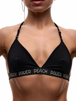 Спортивний топ для танців Peach Power ONE SIZE чорний