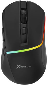 Мышь беспроводная XTRIKE ME GW-322 Black с RGB подсветкой