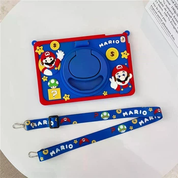 Чехол детский Silikon Power с подставкой и ремешком Apple iPad Air 3 (2019) 10.5" экран Super Mario