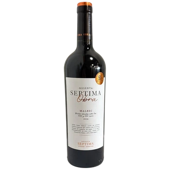 Вино Septima Obra Malbec червоне сухе 14% 0,75л (Іспанія)