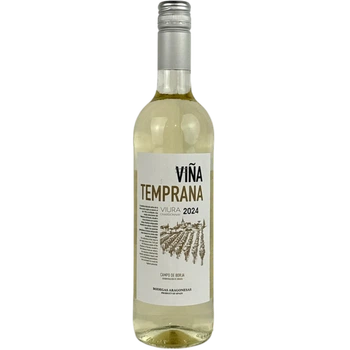 Вино Vina Temprana 2024 сухе біле 13% 0,75 л (Іспанія)