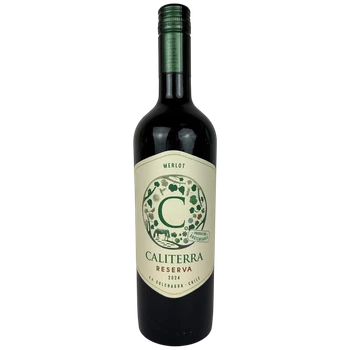 Вино Caliterra Reserva Мерло сухе червоне 13,5% 0,75 л (Чилі)