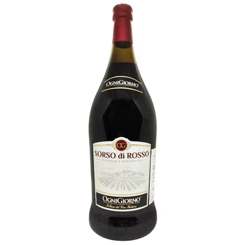 Вино Sorso di Rosso червоне сухе 11.5% 1.5 л (Італія)