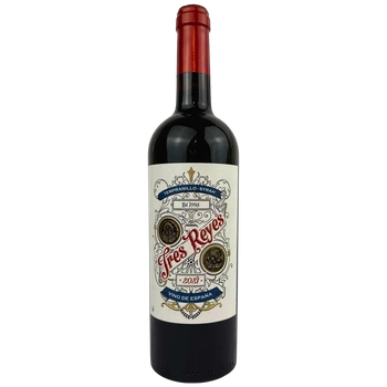 Вино Tres Reyes червоне сухе 14% 0.75 л (Іспанія)