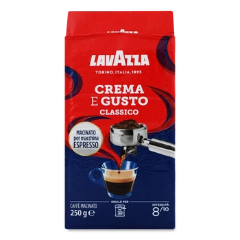 Кава мелена Lavazza Crema e Gusto Espresso 250 г (Італія)
