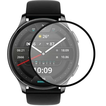 Полимерная пленка 3D для Xiaomi Amazfit Pop 3R анти-відблиск чорна полімерна