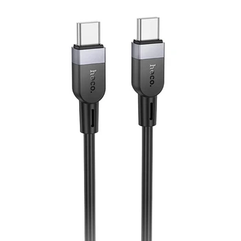 Кабель Hoco X109 Energy Type-C — Type-C 60W 3 м силіконовий чорний