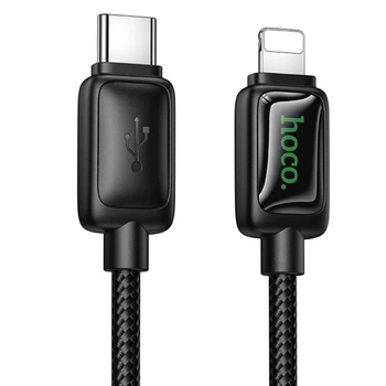 Дата кабель Hoco U146 Type-C to Lightning 30W 1.2m PVC Чорний