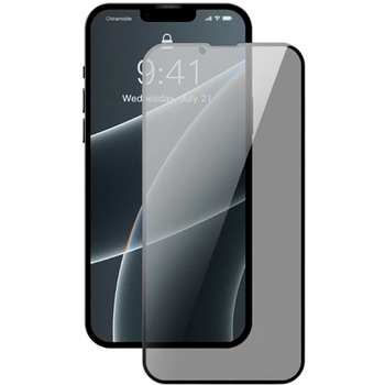 Защитное стекло Privacy Glass для iPhone 13 13 Pro 14 черное противоударное с фильтром конфиденциальности 5D
