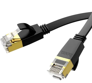 Патч-корд Hoco US07 Ethernet кабель Cat 6 для подключения устройств длиной 20 метров черный