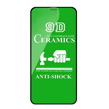 Защитное стекло Ceramic для iPhone 11 XR черное гибкое защитное покрытие для экрана телефона