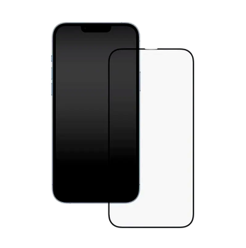 Защитное стекло 5D Premium для iPhone 13 Pro Max и 14 Plus черное противоударное покрытие для защиты экрана
