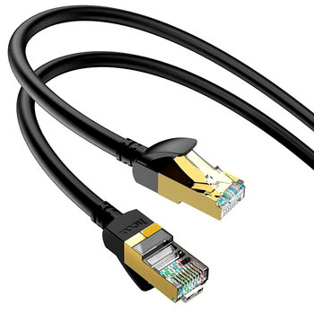 Патч-корд Hoco US02 Ethernet кабель для интернета и видеонаблюдения черный 3 метра 1Gbps чистая медь