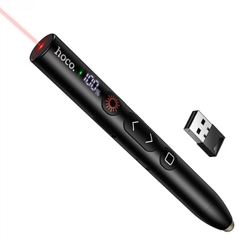 Лазерна указка HOCO GM203 Touch + стілус 180mAh (Black) (257333)