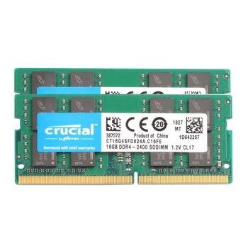 Комплект оперативной памяти для ноутбука Crucial 32GB (2x16GB) DDR4 2400MHz SO-DIMM (CT16G4SFD824A.M16FE)