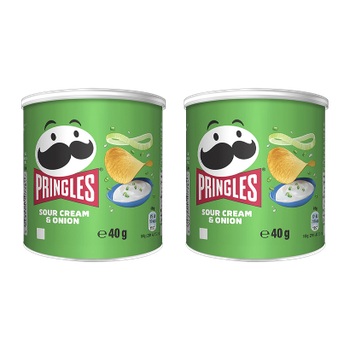 Набор Чипсы 2шт Pringles Mini Sour Cream & Onion 40g