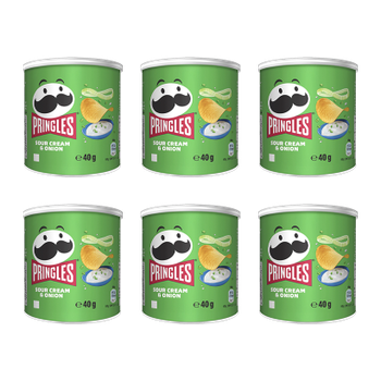 Набор Чипсы 6шт Pringles Mini Sour Cream & Onion 40g