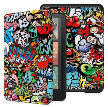 Чехол Smart Case на Amazon Kindle Colorsoft (7") / чехол для планшета с функцией подставки / graffiti