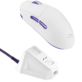 Беспроводная игровая мышь Proove Gaming Superfight Wireless with charging dock white/purple (WMSW00122002)