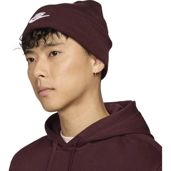 Шапка NIKE Peak Beanie HF0186-652 спортивная, темно-красная