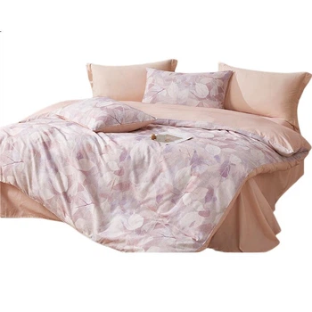 Комплект постельного белья Boyang Home Textiles из четырех предметов: чистый хлопок с начесом, зимний утепленный хлопковый комплект для кровати 1,8 м. Коллекция Feiluo Leaf Trendy Home.