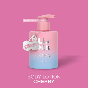 LunaMoon Cherry Body Lotion, 300 мл - лосьйон для тіла з насиченим ароматом стиглої вишні, з дозатором
