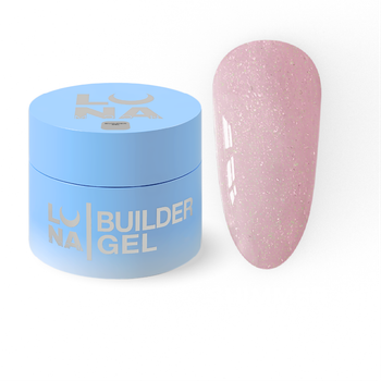 Гель шимер LUNAMoon Shimmer Gel №10 на 30 мл для укрепления, выравнивания и наращивания ногтей