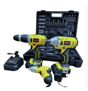 Аккумуляторный набор инструментов BOXER SR-032 3в1 – шуруповерт, гайковерт, электроотвертка, 2 АКБ 24В 3Ач